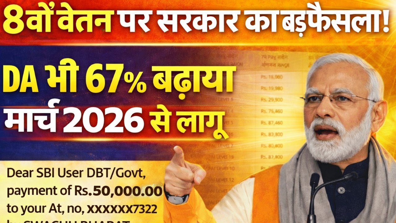 DA Hike 2026 Govt 8th Pay Commission