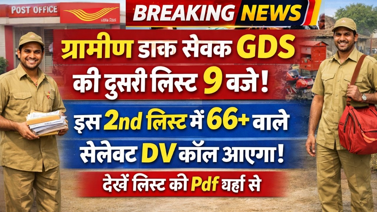 India Post GDS 2nd List 2026 Today